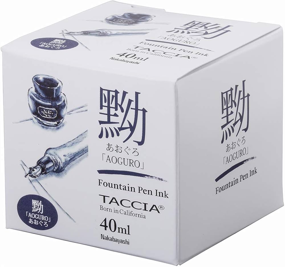 Amazon | TACCIA すなおいろインク 万年筆インク 水性染料 あおくろ